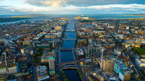 City of Dublin, Bird's eye view. 