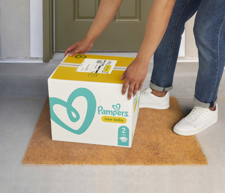 An Amazon delivery on a doorstep in its own packaging