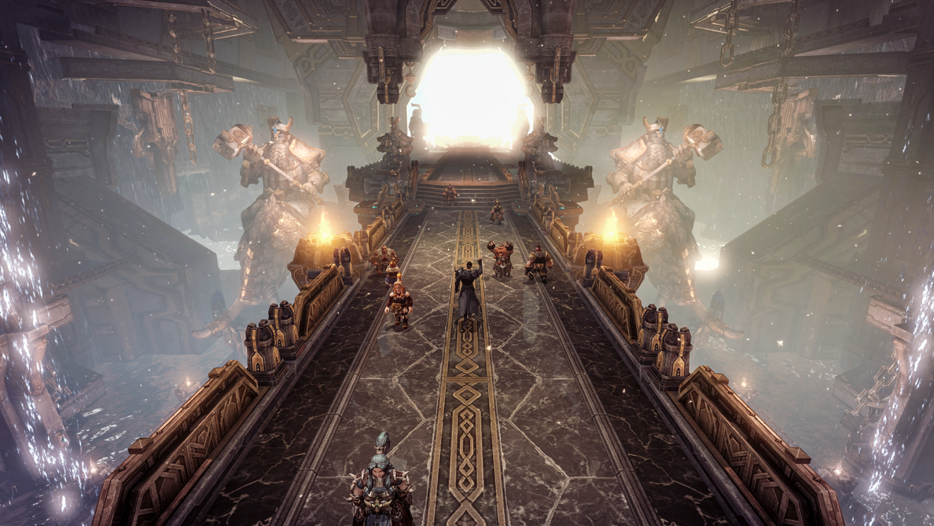 A still image from the new 'LostArc' massive multi-player game on Steam