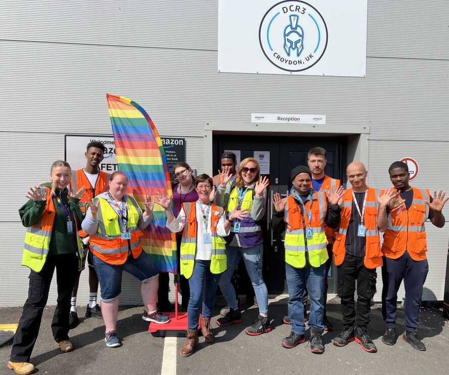 Amazon Pride Month Flag raising event 2023
