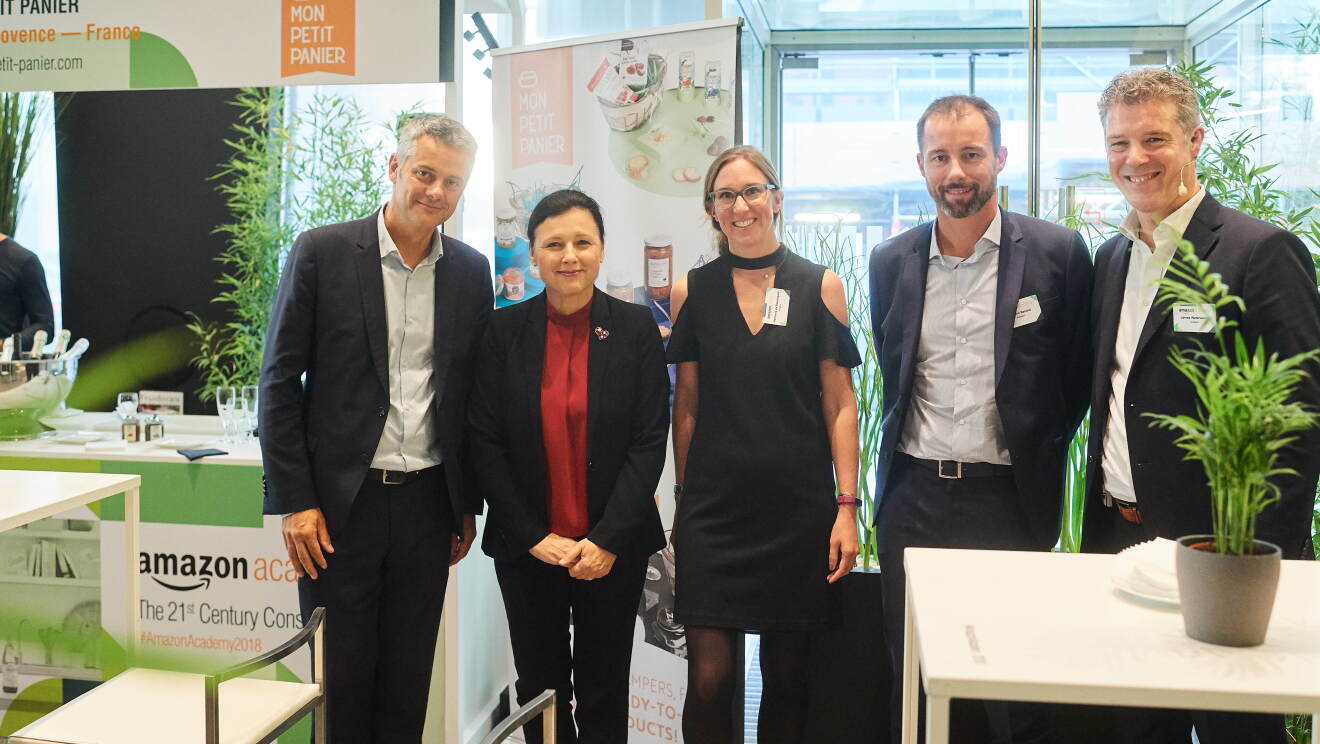 Amazon EU Global Corporate Affairs Team with Vera Jurova