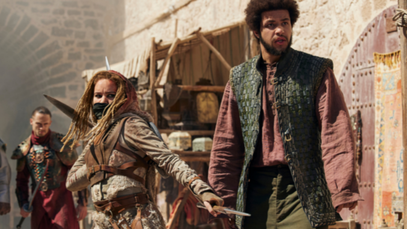 Avienda and Perrin Aybara in The Wheel of Time