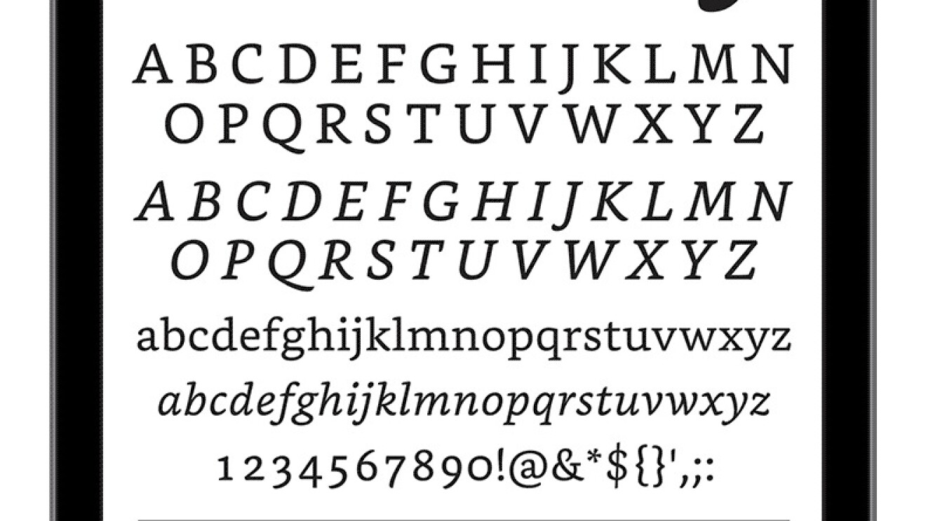 布克字体——Kindle