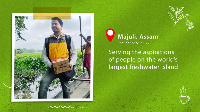 Amazon Delivery in Majuli, Assam - World’s Largest River Island