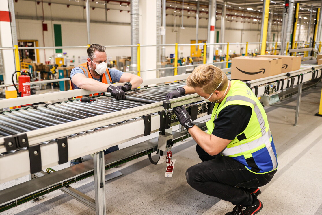 Sicherheitsmaßnahmen in den Amazon Logistiknetzwerken.