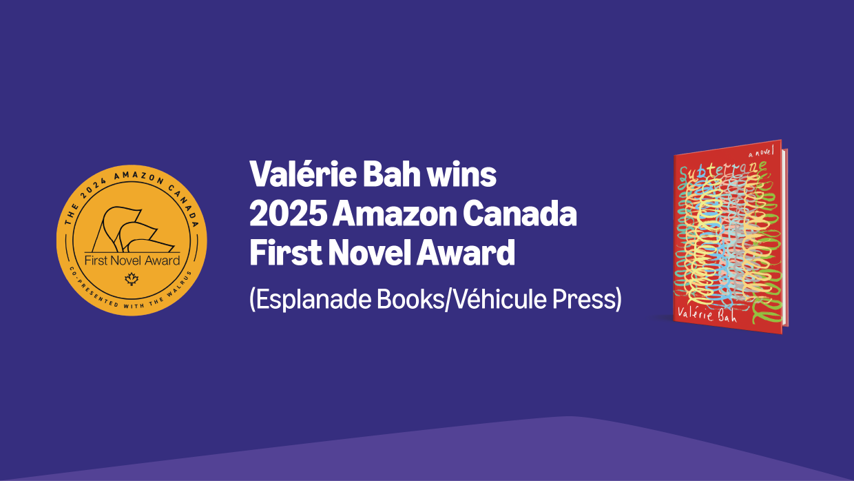 Valerie Bah wins 2025 Amazon Canada First Novel Award