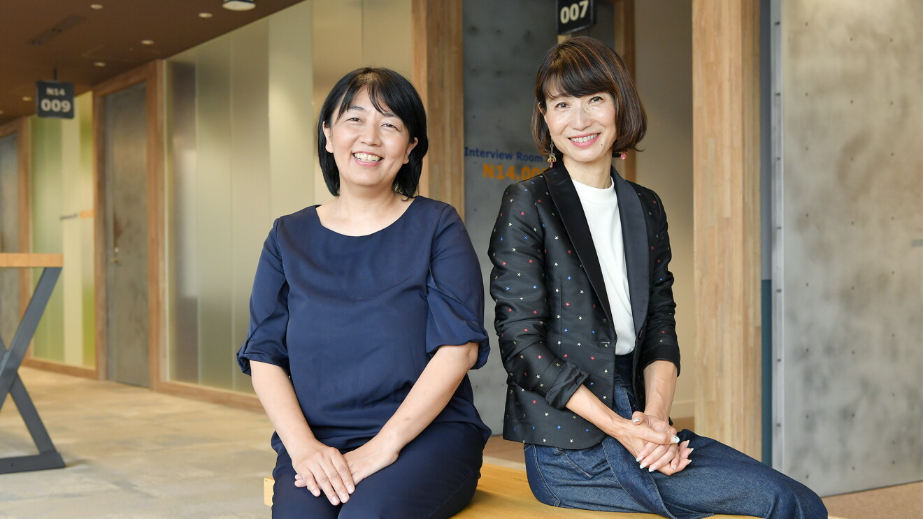 マネージャーの森垣さんと林さんの写真