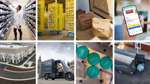 Amazon's diverse operations: warehouses, delivery, and pharmacy services