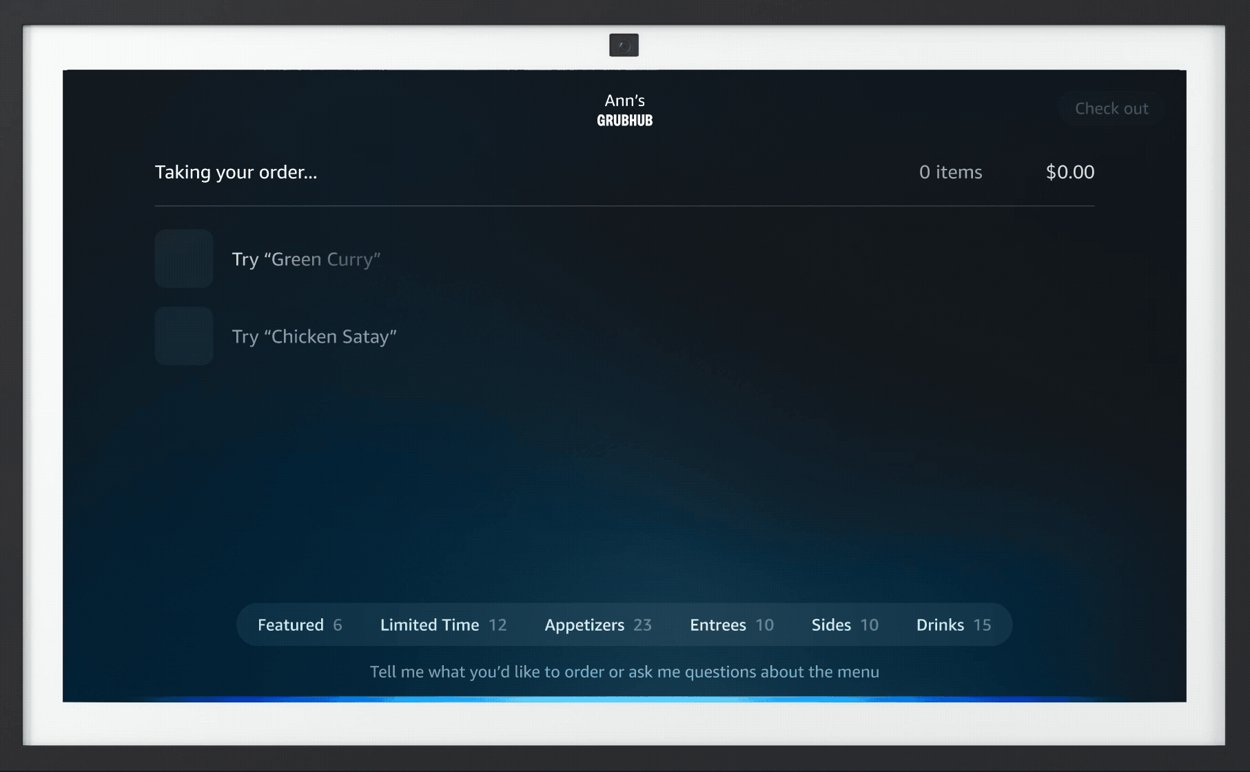 Ordering food with Alexa+