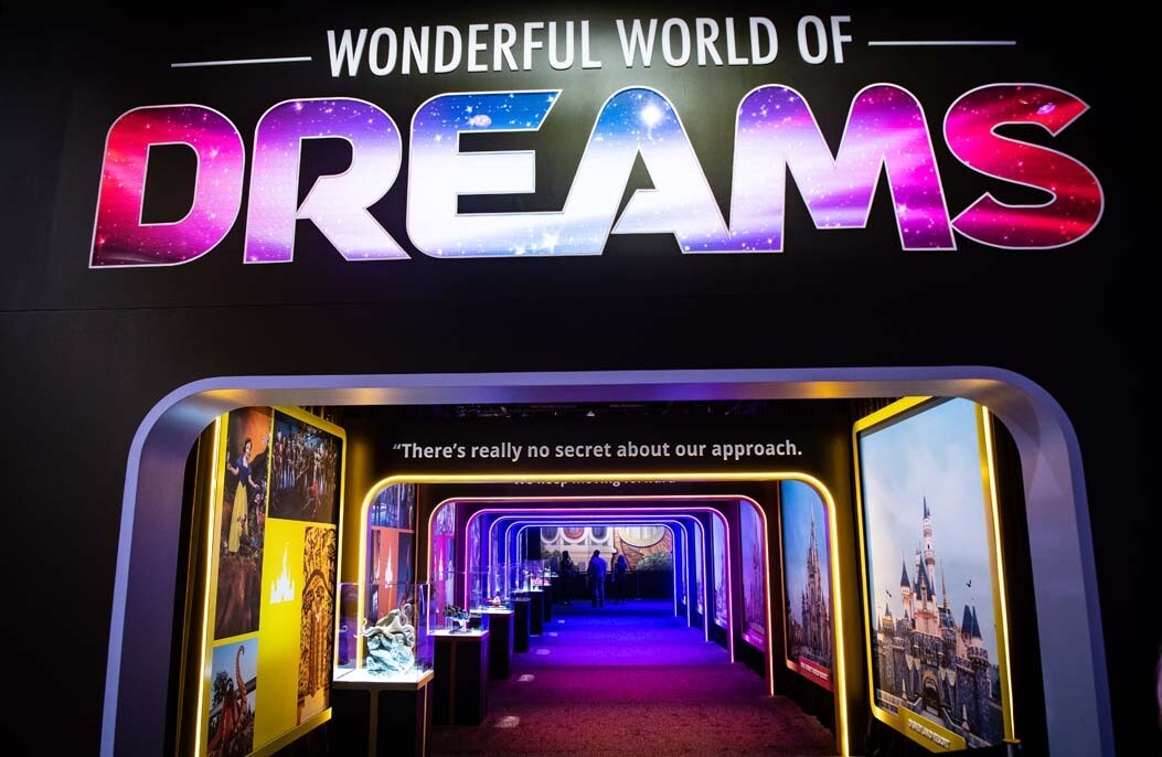 An image from the D23 fan expo show floor