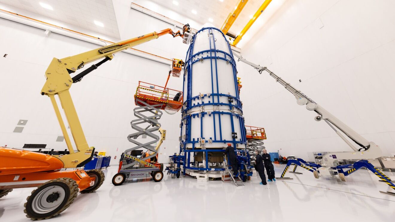 Project Kuiper rocket under construction