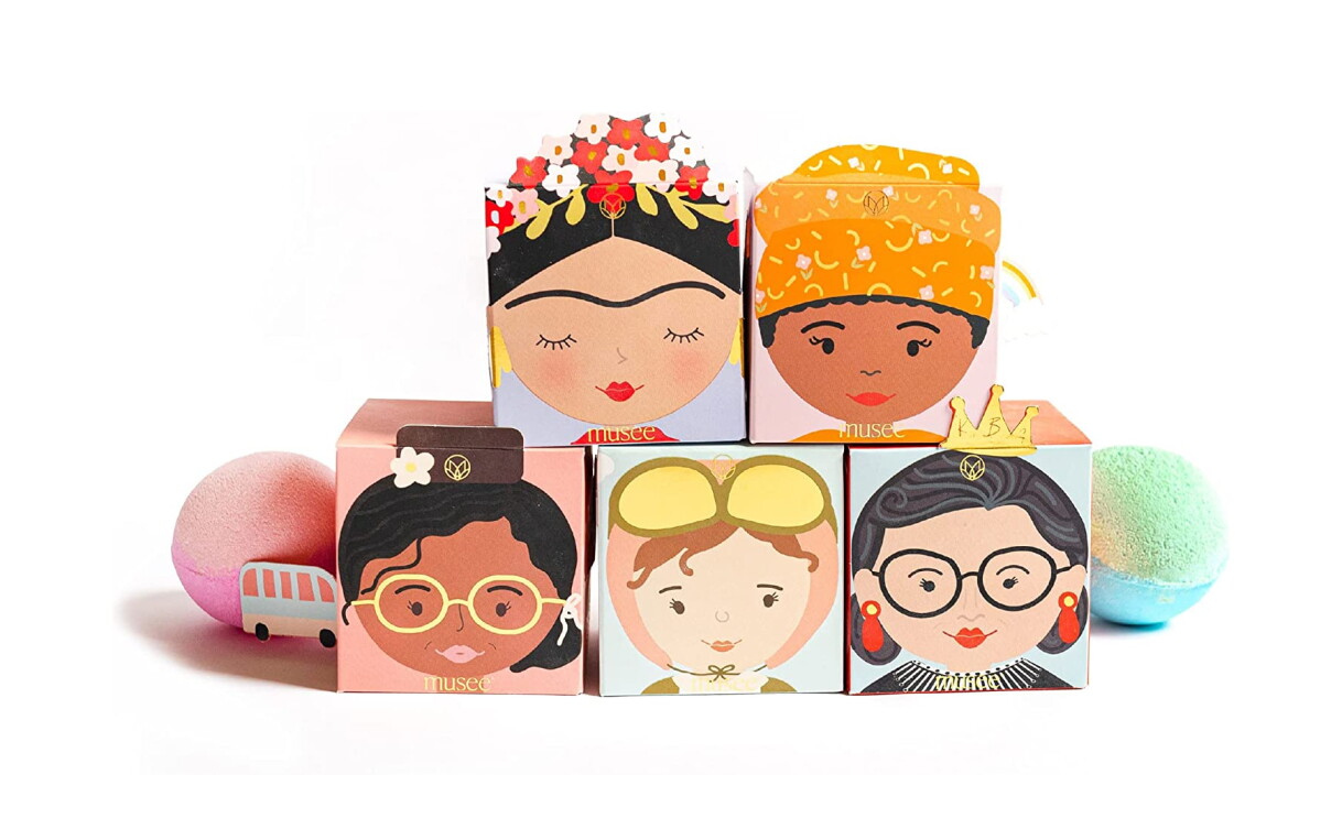 A photo of a Women of Change themed Bath Bombs Gift Setmade by Musee.