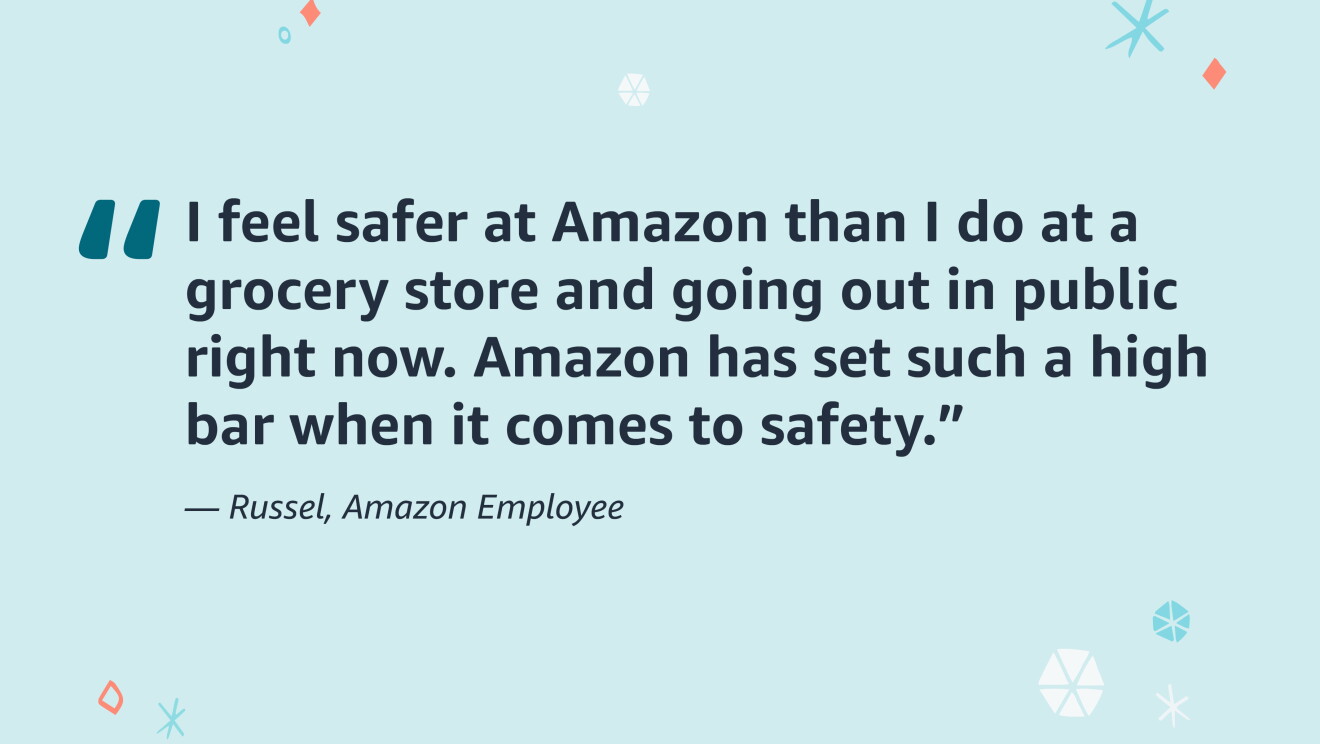 An image showing an employee quote.