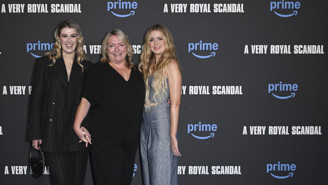 Honor Swinton Byrne, Claire Rushbrook and Sofia OxenhamA Very Royal Scandal, UK special Screening