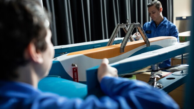 Amazon drone delivery at the Smithsonian's National Air and Space Museum.