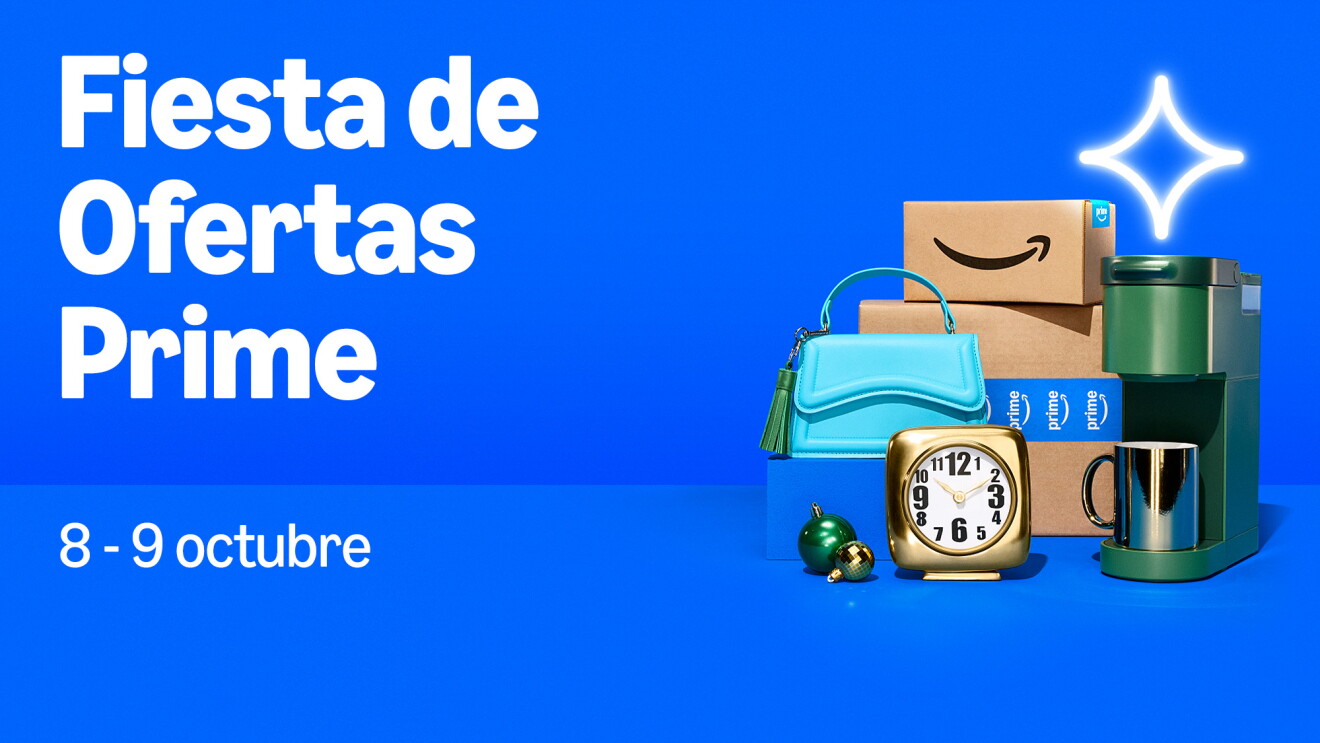Fotomontaje Fiesta de Ofertas Prime con productos