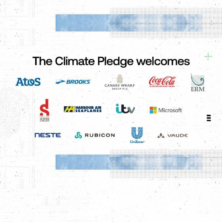 Climate pledge logos