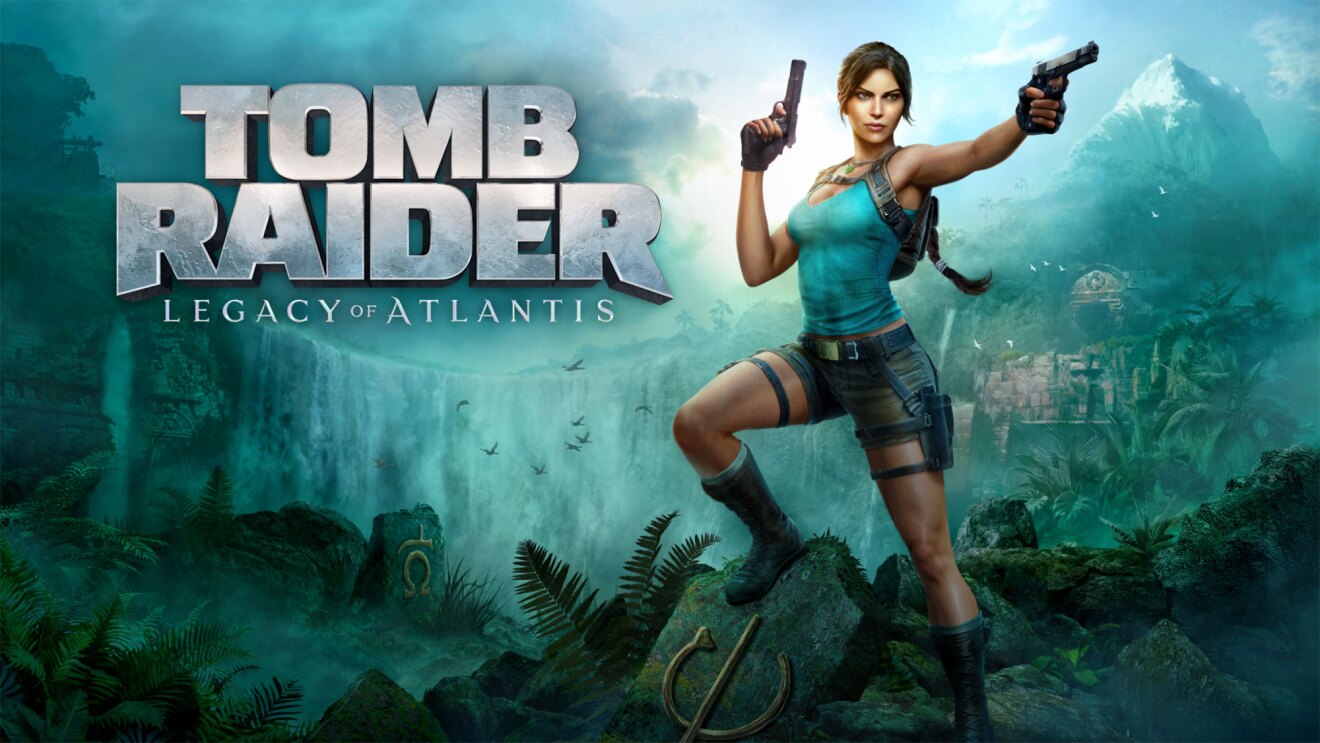 Tomb Raider: Legacy of Atlantis game poster with protagonist in jungle setting