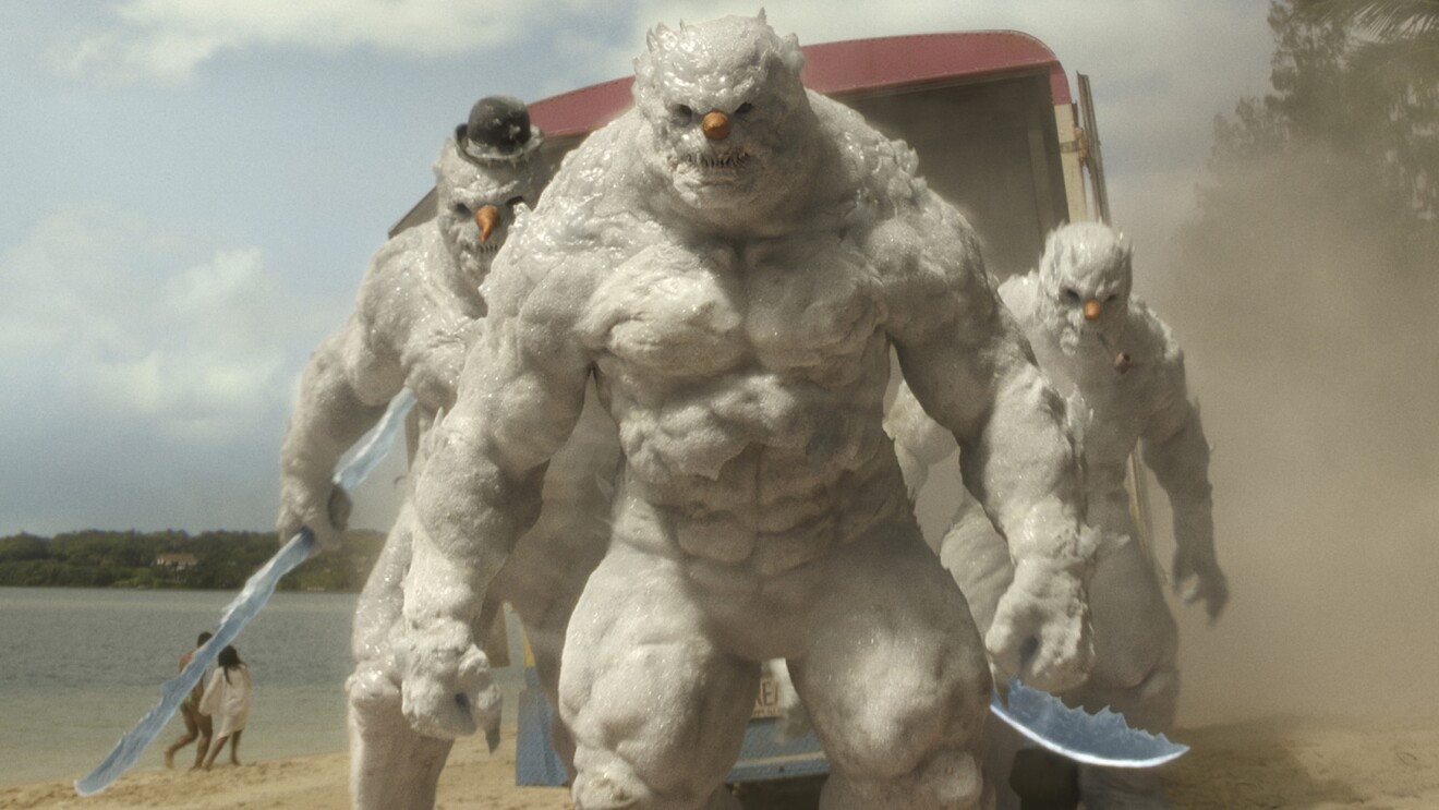 Red One: Giant snow monsters emerge from lake, terrorizing beachgoers