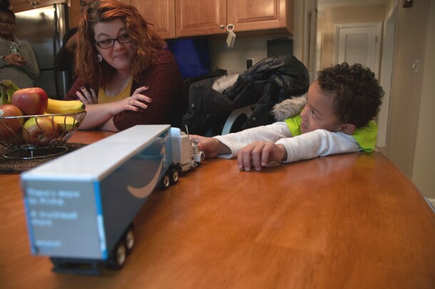 Meet Lucas The Amazon Prime Truck Kid His mom contacted amazon customer service and helped his dream come true in a big way.read more. meet lucas the amazon prime truck kid