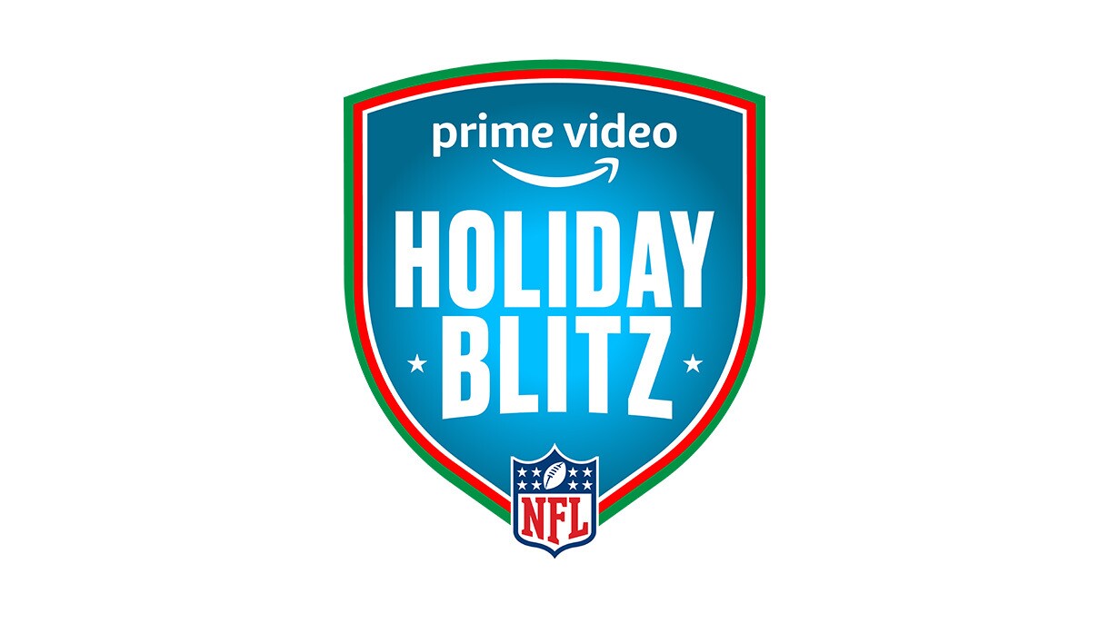The logo for the NFL Holiday Blitz event