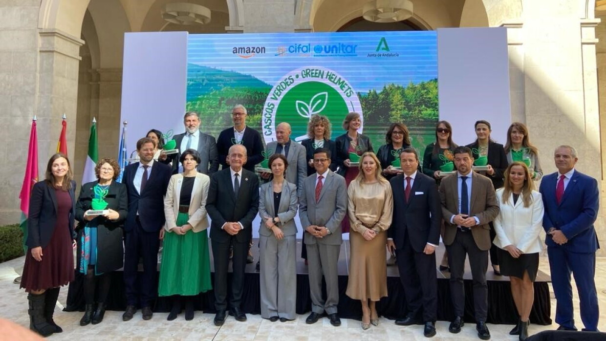 Evento Cascos Verdes autoridades y premiados