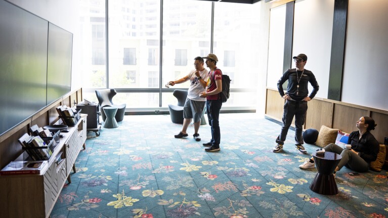 An image from inside Amazon's second headquarters in Arlington, Virginia