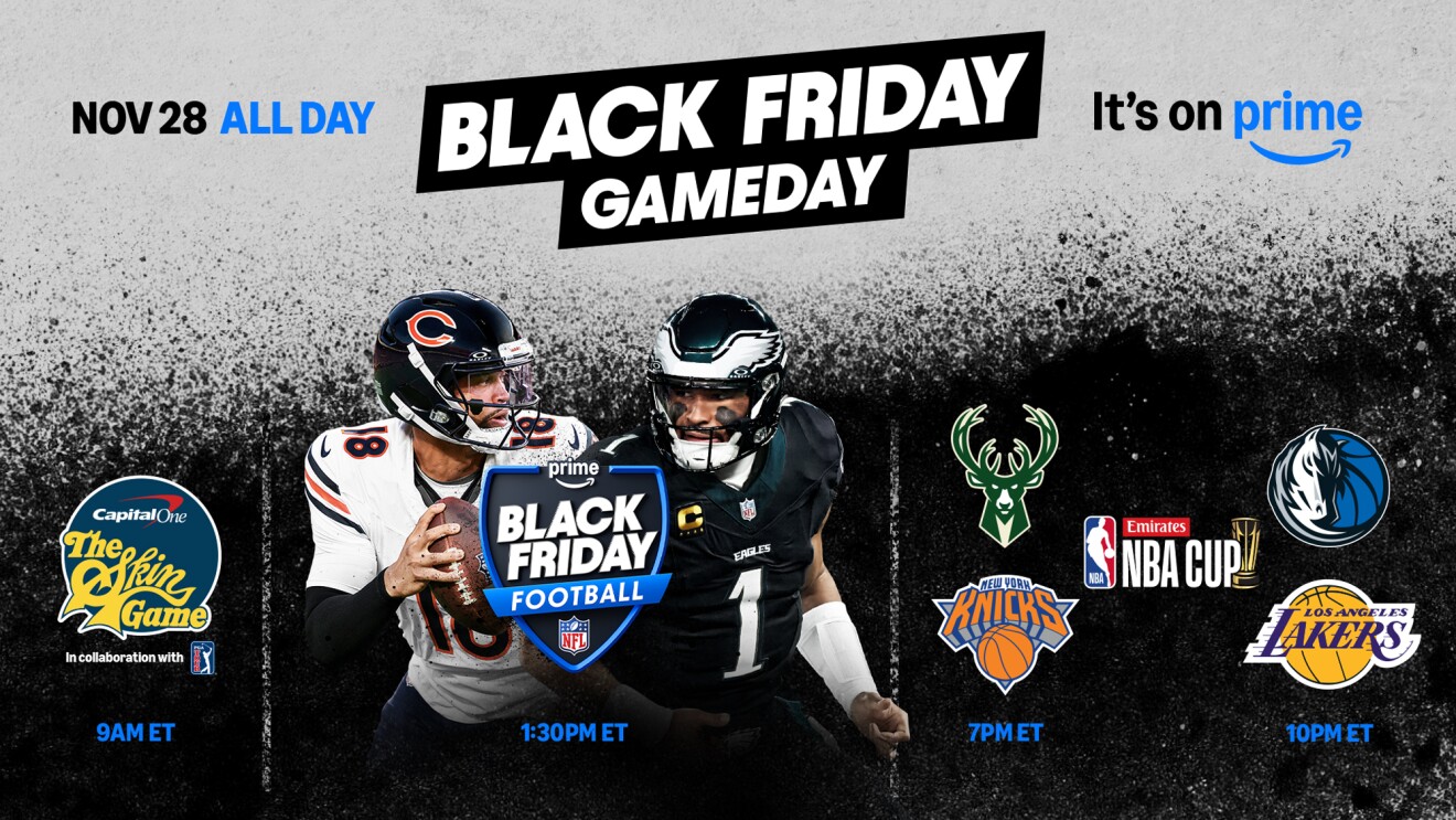 How to watch NFL, NBA, and The Skins Game on Prime Video for Black Friday