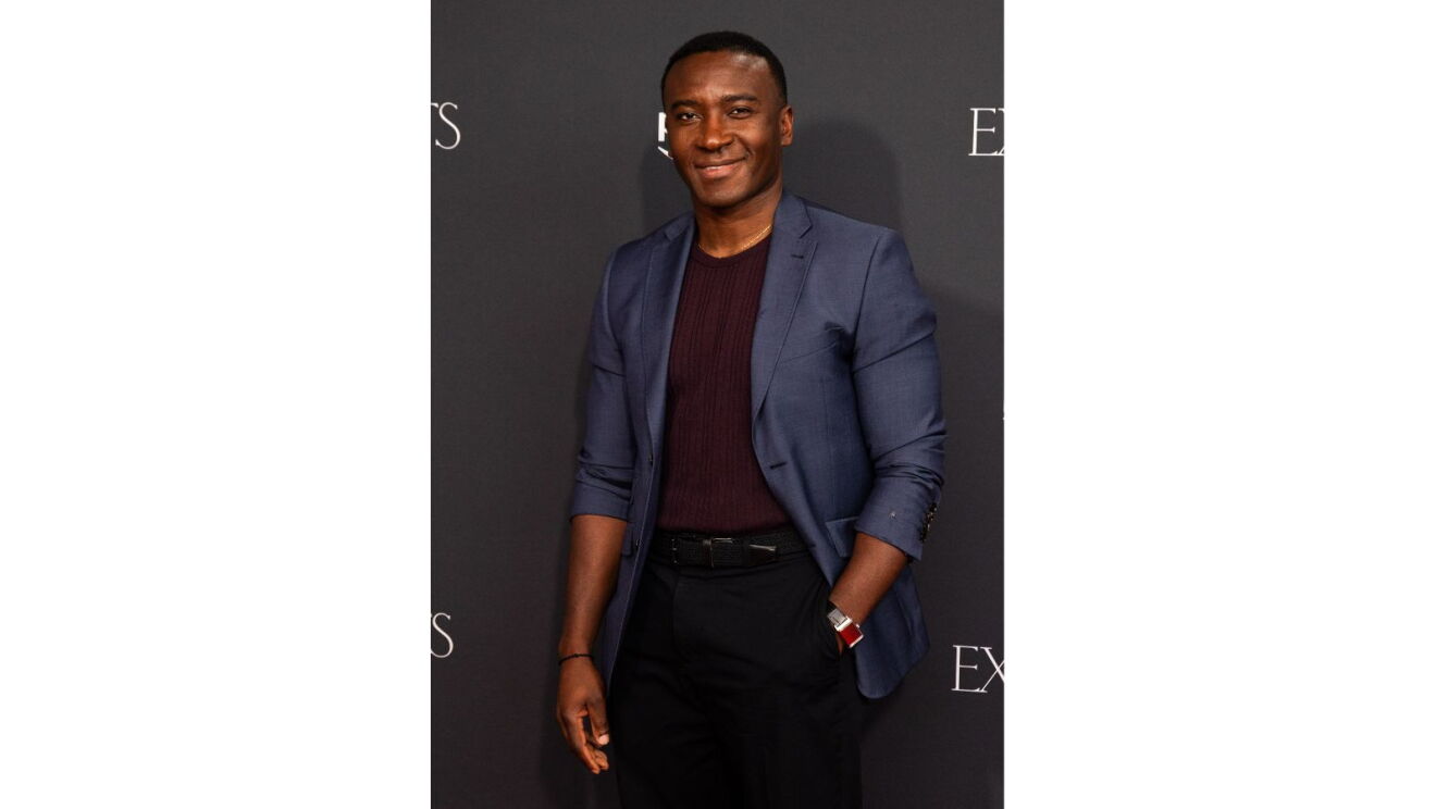 Blessing Mokgohloa on the red carpet at Prime Video's special Sydney screening of Expats.
