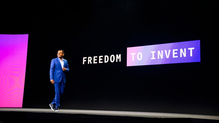 Dr. Swami Sivasubramanian on stage at AWS Summit New York City 2026.
