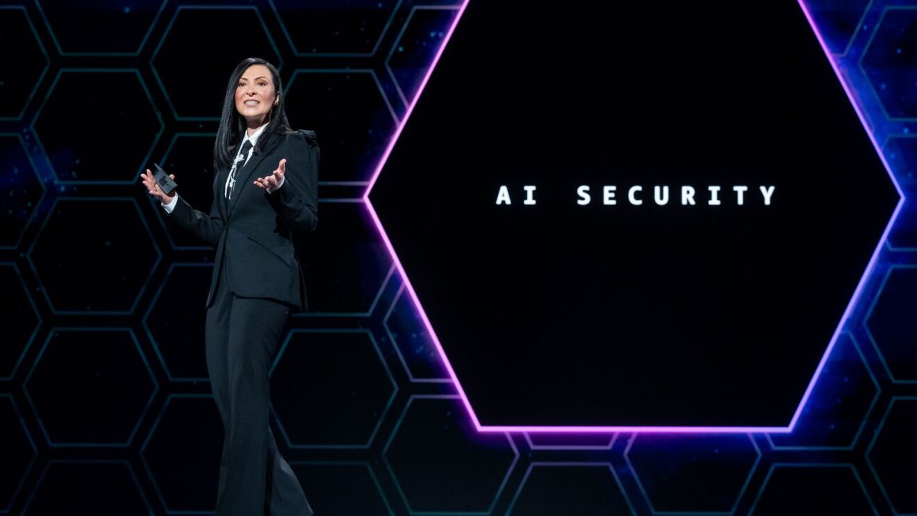 Dr. Ruba Borno, VP, Global Specialists and Partners, AWS on stage at re:Invent 2024