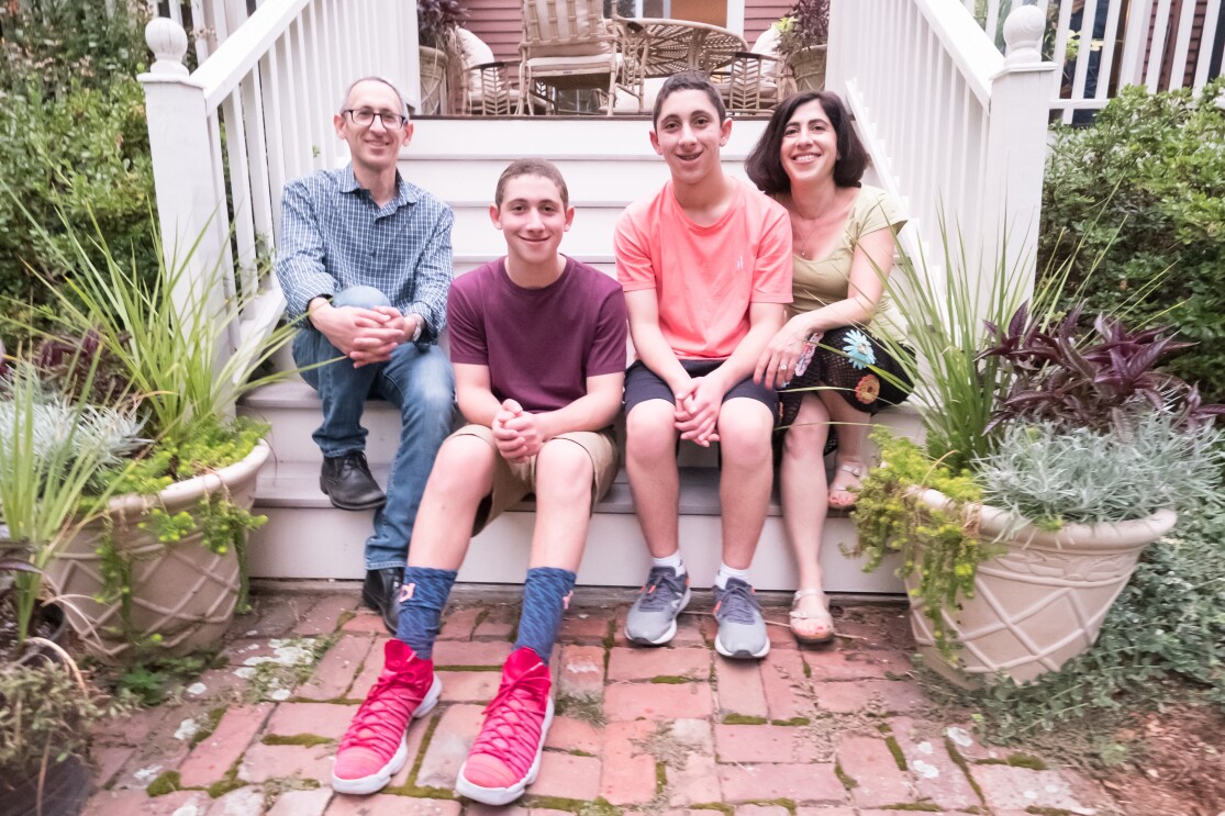 Max Ash with his family