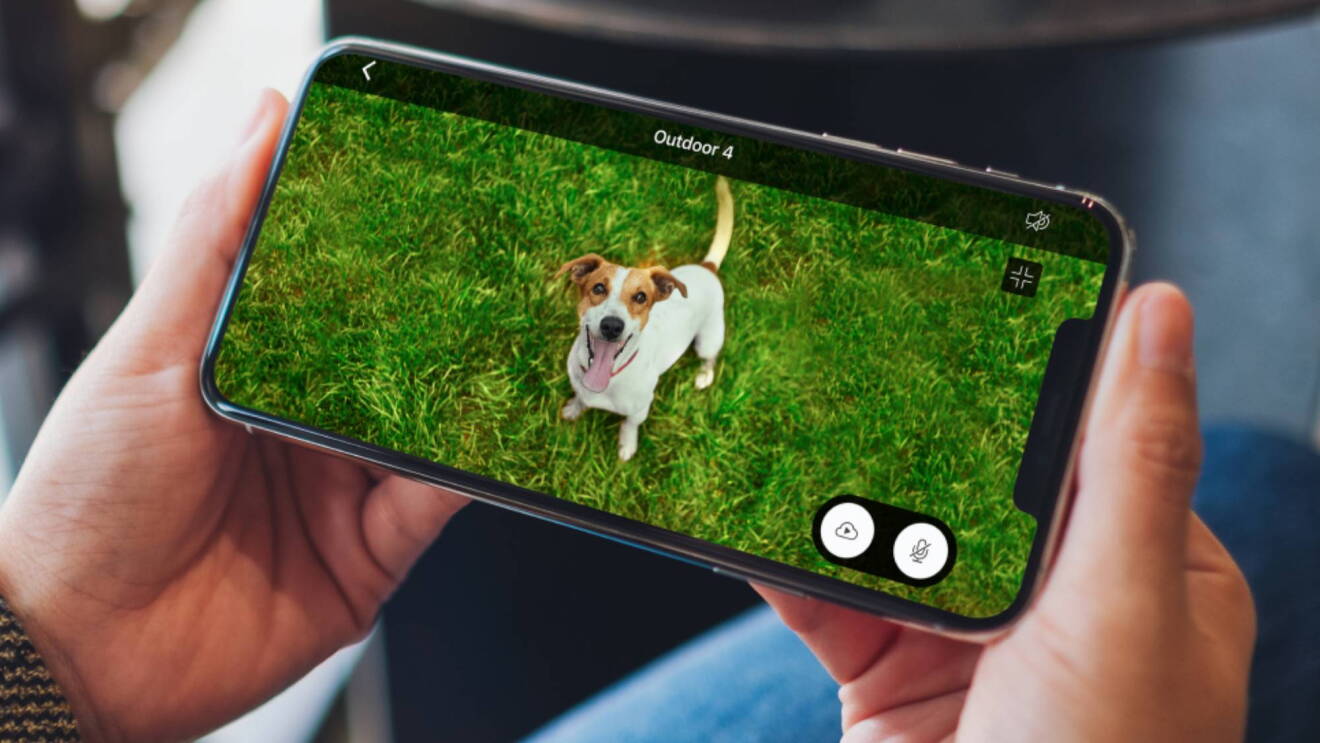 The view of a next-generation Blink Outdoor 4 security camera