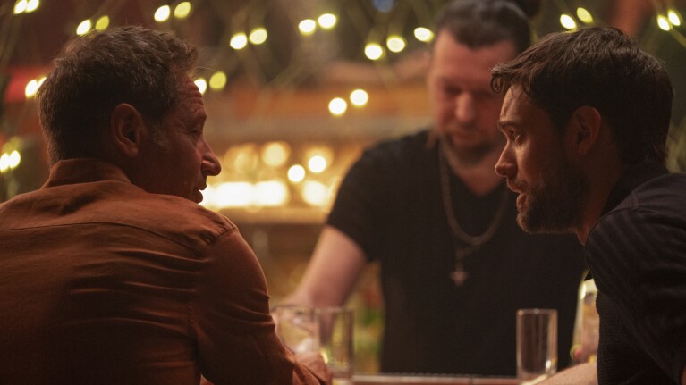 Jack Whitehall in a tense discussion in Malice