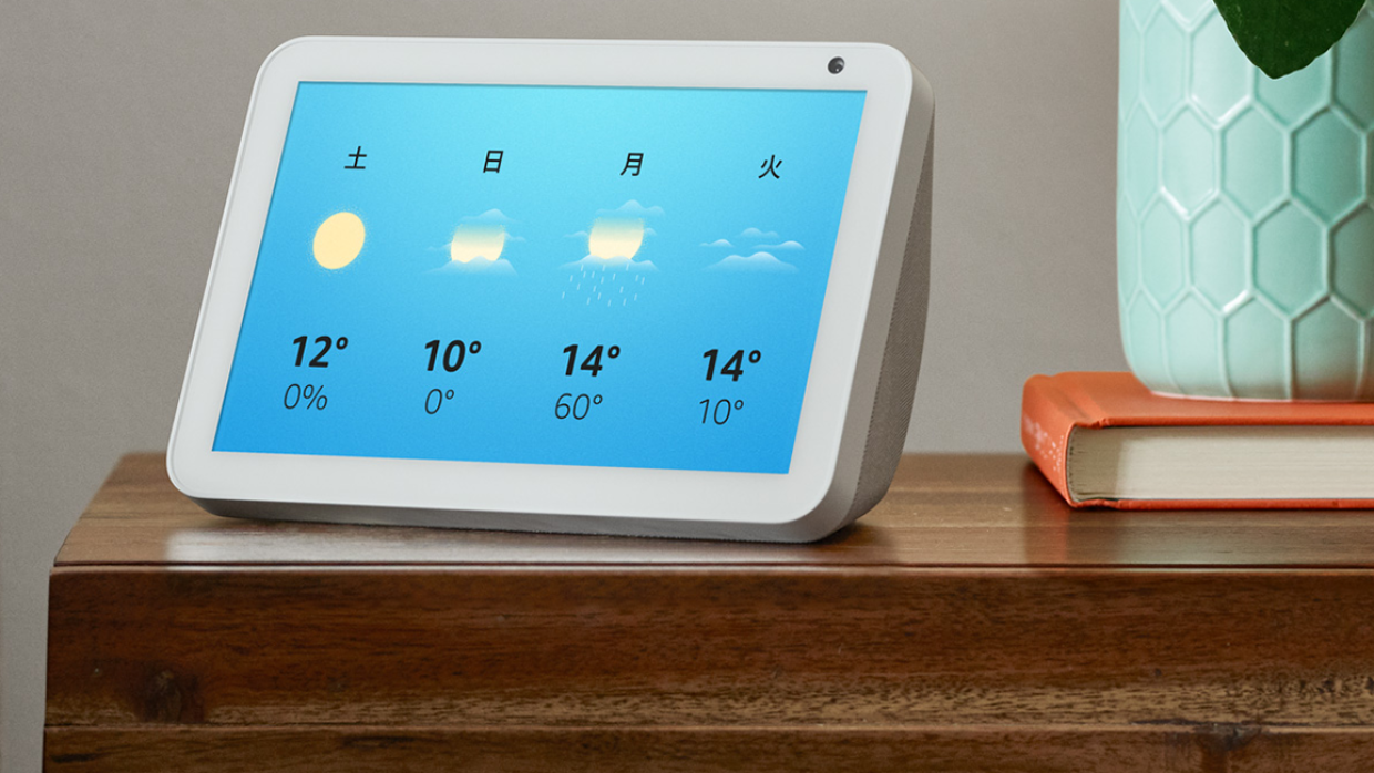 amazon device displaying weather