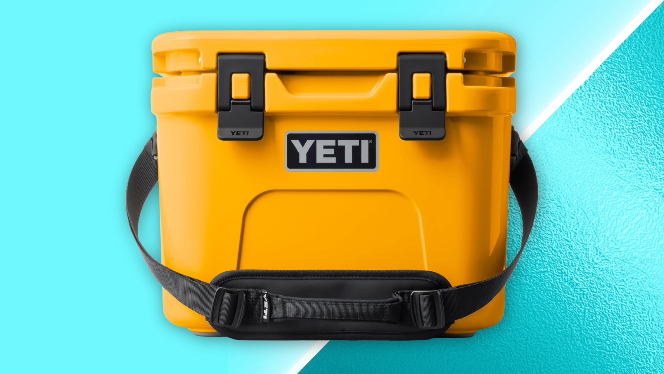 YETI Roadie 15 Hard Cooler with DoubleDuty Shoulder Strap