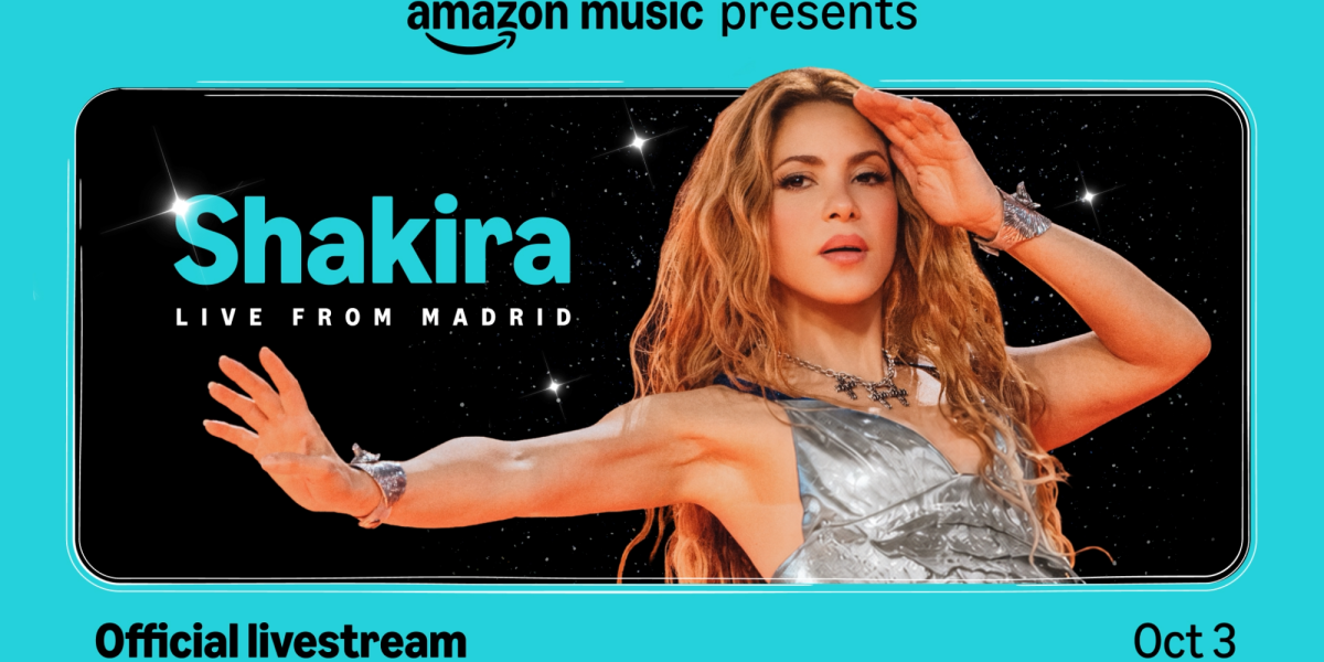 How to stream Shakira's Madrid concert, exclusively with Amazon Music