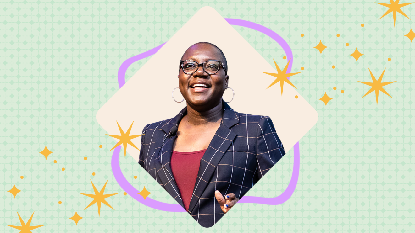 卡珊德拉·迪瓦恩彩色背景的图片。