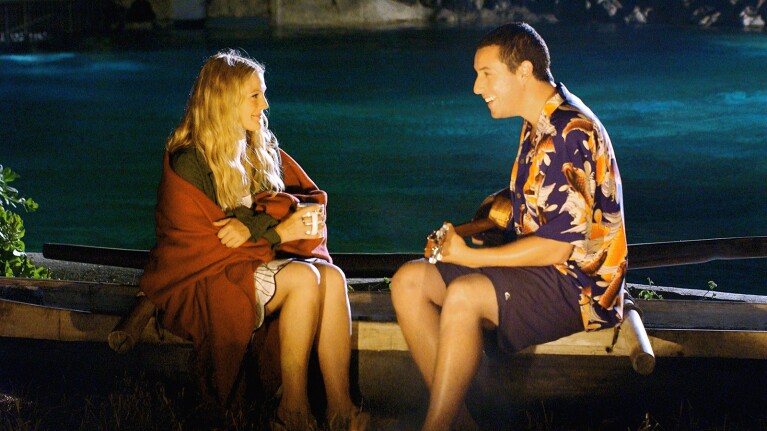 Drew Barrymore and Adam Sandler in 50 First Dates