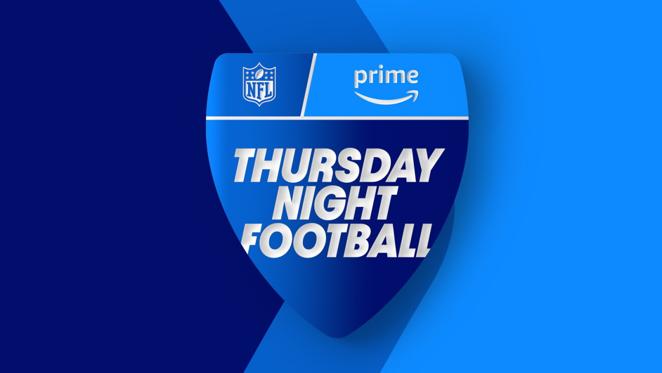 An image of the Thursday Night Football logo on a blue background