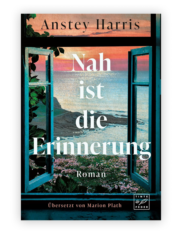 Buchcover von Anstey Harris’ Roman Nah ist die Erinnerung.