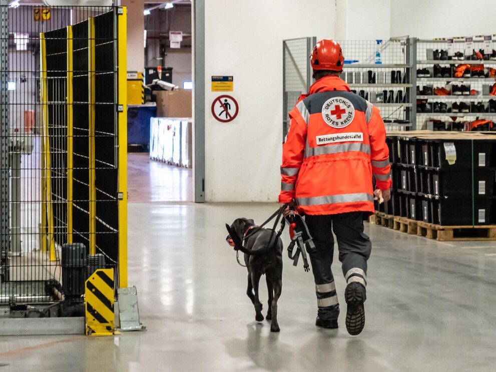 FRA3 Rettungshunde Rettungsübung im FC