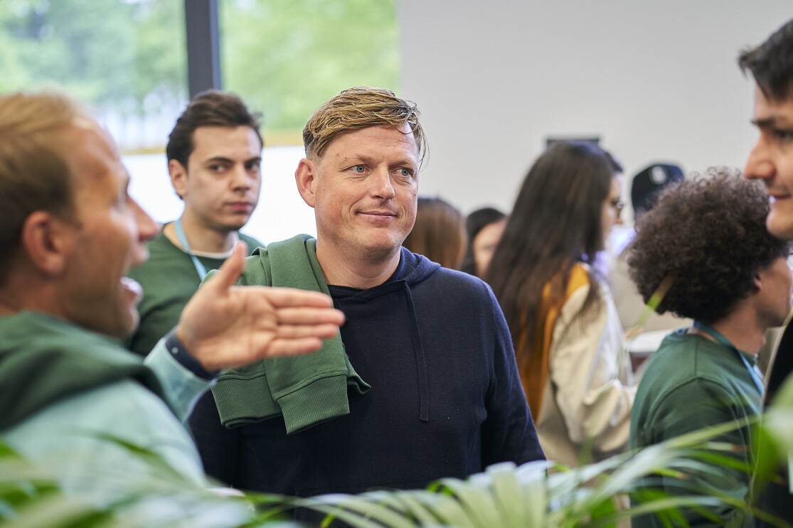 Michael Schwarz, Gründer des Softdrinks FUNQ‘, beim Amazon Sustainability Accelerator 2023