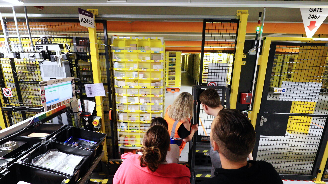 Das Amazon Team Frankenthal bei der Einarbeitung