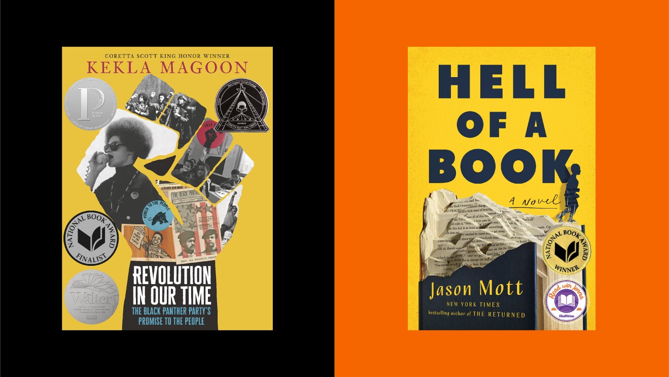 An image with two book covers on it.