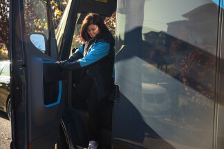 DA Exiting Rivian Van