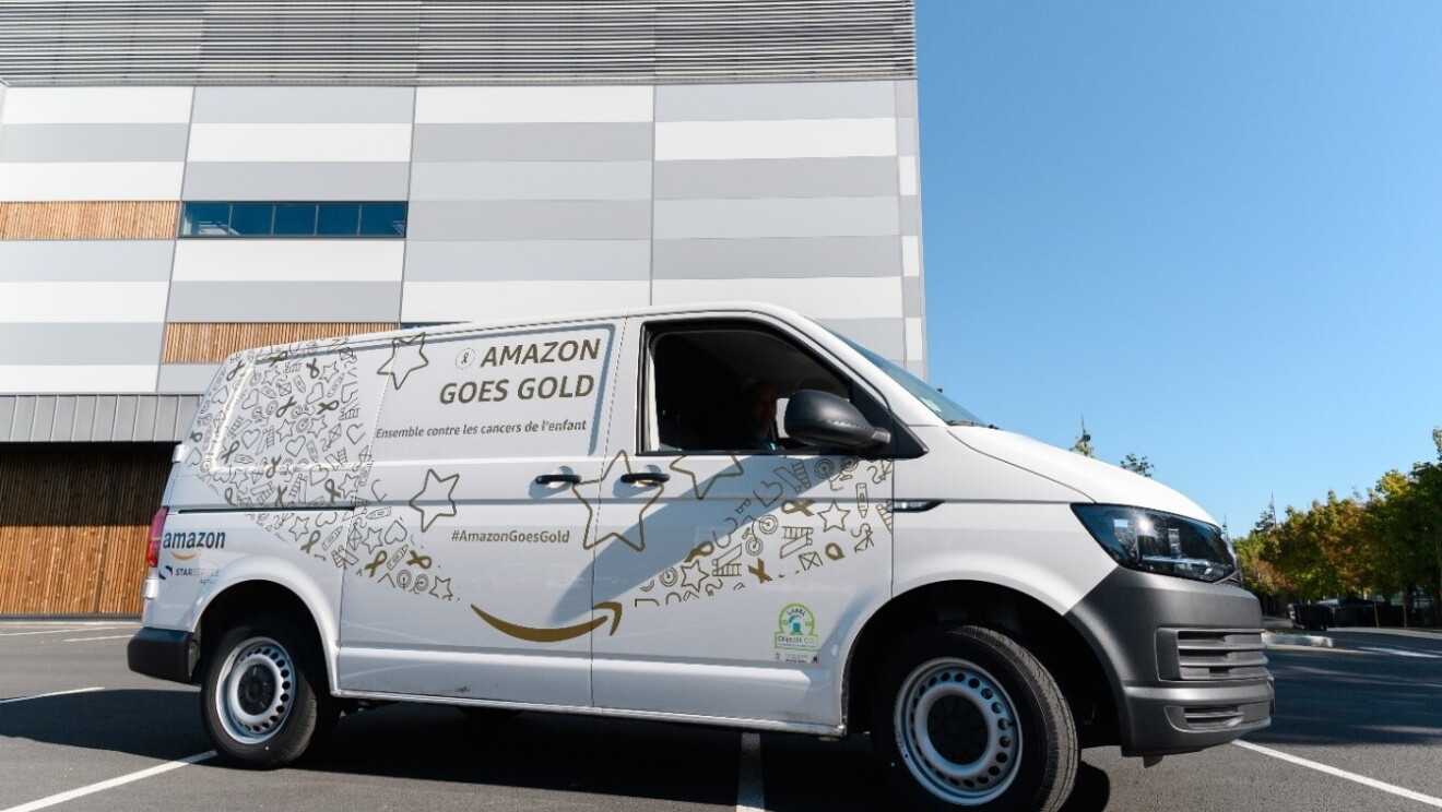 Amazon Goes Gold truck in France