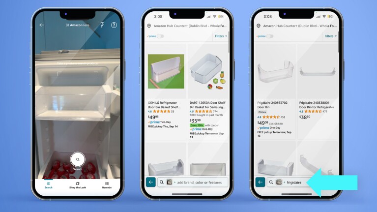 The search experience on Amazon Store.