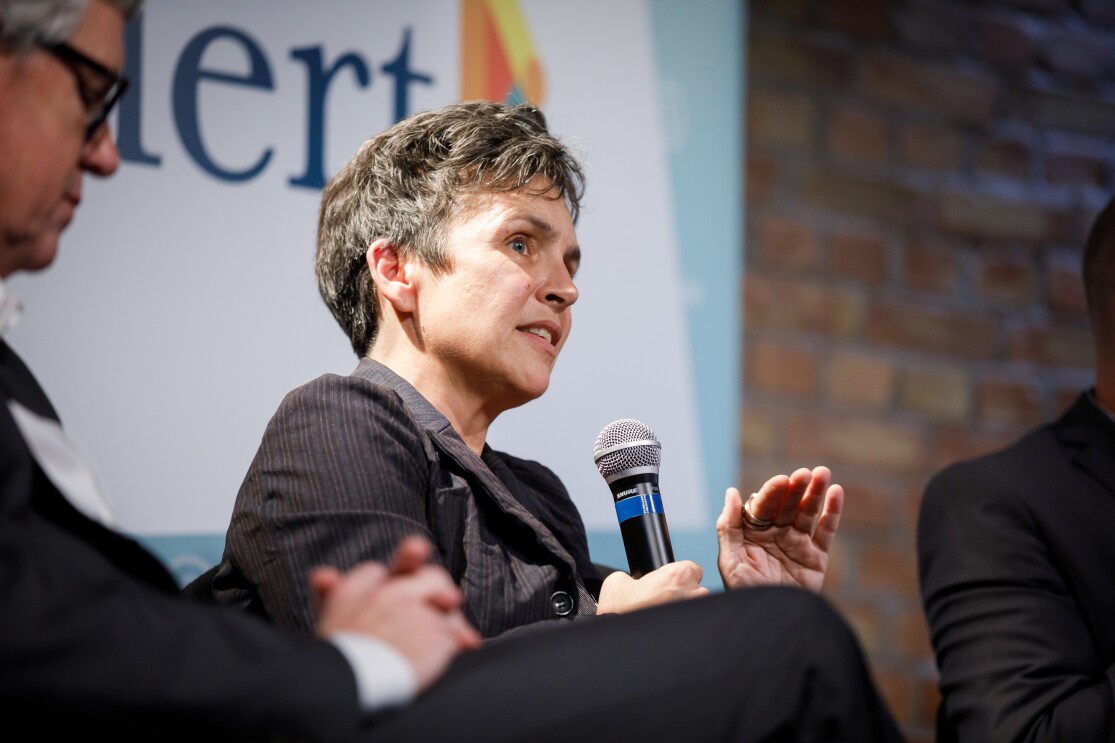 Dr. Joana Breidenbach, betterplace lab Gründerin, bei der digital.engagiert Preisverleihung.