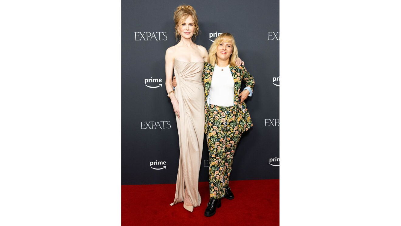 Nicole Kidman and Alice Bell on the red carpet at Prime Video's special Sydney screening of Expats.